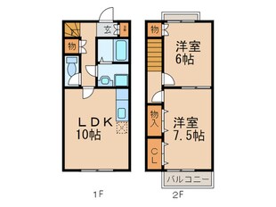 コンフォ－ト杁ヶ池の物件間取画像